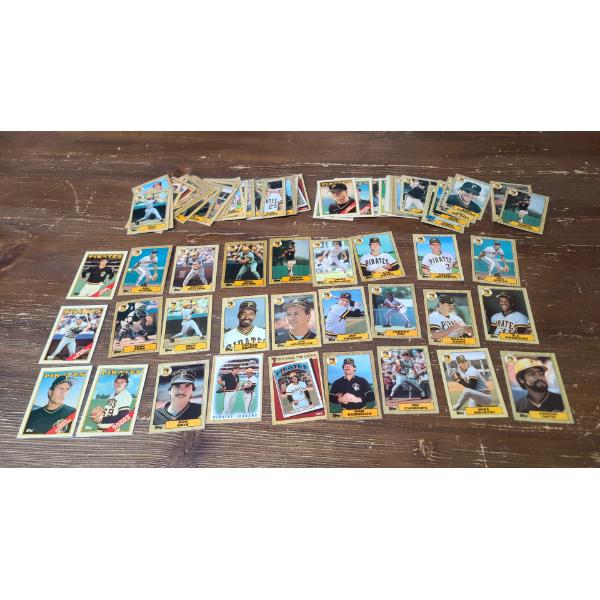 Near Mint 1980's Pittsburgh Pirates Topps Tiffany Baseball Trading Cards - All in Card Sleeves