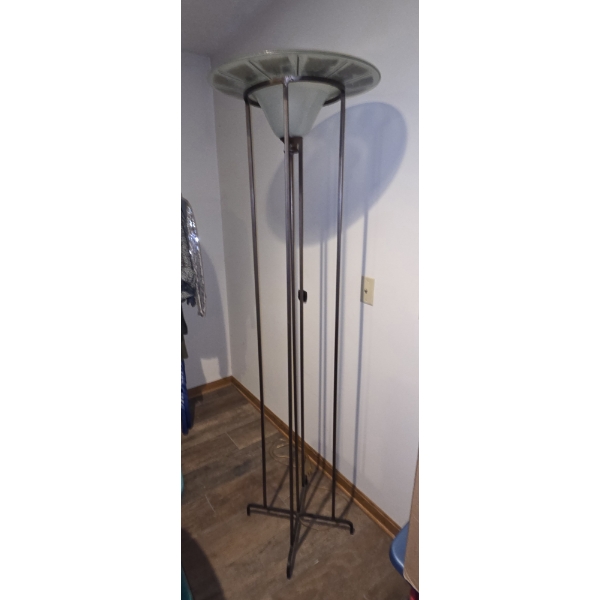 Six Foot Gorgeous Lamp With Glass Shade