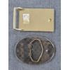 Image 4 : Two Norfolk and Western Belt Buckles - One Genuine Leather & One Marked Century Canada 