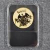 Image 3 : Rare Collectors Pokemon Gold Tone Coin in Slabbed Protector Featuring Blastoise 
