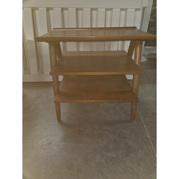 Pretty 25"x15"x23" Wooden Side Table