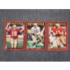 Image 1 : Three Assorted Upper Deck 1995 Joe Montana Football Trading Cards