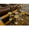 Image 1 : 6 Pcs Total - 2 Silver Plate 8" Wine Goblets & 4 Water Goblets -at 5 1/2" T
