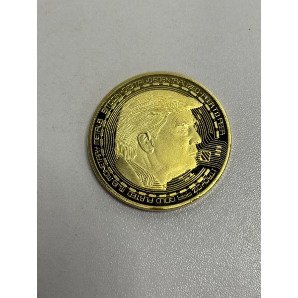Donald Trump Bitcoin commemorative coin - 1 Troy oz 999 Gold Plated MJB Monetary Metals - Bitcoin