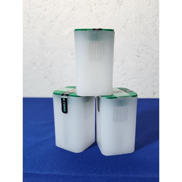 3 Heavy Duty Silver Eagle Plastic Coin Storage Tubes - Holds Dollar Coins - Great Condition!