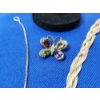 Image 3 : Lot of Sterling Silver Jewlery: (2) Necklaces, (2) Rings, & Butterfly Pendant TW: 27g
Necklaces 15in