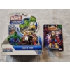 Image 1 : Marvel Assortment of Miniature Action Figures ft. Hulk and Thor - 3 Figures Total - SEALED/NIB!!!