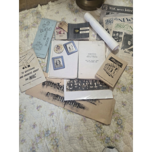 Large Grouping of Authentic Women's Army Corps (WAC) Memorbilia & More