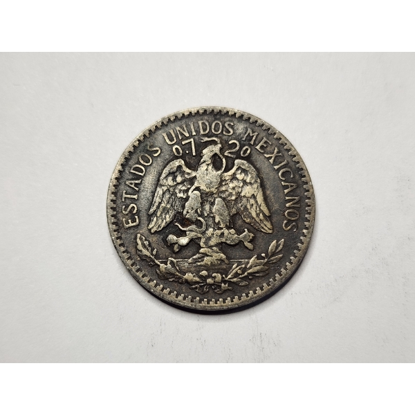 1920 Silver 50 Centavos Coin - ASW:1929oz