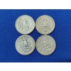 Image 2 : Four Assorted Years Silver Washington Quarters - 90% U.S. Silver - FV: $1.00
