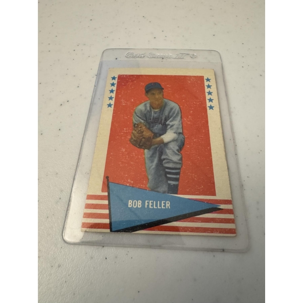 1961 Bob Feller Fleer Baseball Greats Baseball Card - Excellent Condition