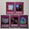 Image 1 : Five Assorted Holo Yu-Gi-Oh Trading Cards ~ All Traps ~ Including 1st Editions!