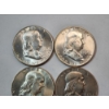 Image 2 : $3.00 Face Value of Assorted U.S. 90% Silver Half Dollars: Franklin & Walking Liberty