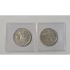 Image 1 : (2) AU Condition United States 1943 Walking Liberty 90% Silver Half Dollars - Face Value: $1.00