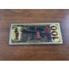 Image 2 : 2009 Michael Jordan .999999 $100 Gold Foil Note In Protective Holder - Mint Condition