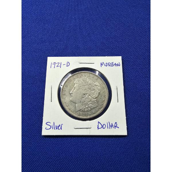 1921- D Morgan Silver Dollar - High Grade Coin