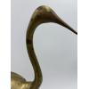 Image 3 : Vintage Brass Crane Figurine - Home Decor 