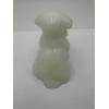 Image 4 : URANIUM Adorable Degenhart Glass Dog Figurine - Fawn White - ~2.5 inches ~ BRILLIANT GLOW