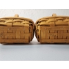 Image 4 : (2) Small Longaberger Baskets with Plastic and Fabric Liners - Excellent Condition! 