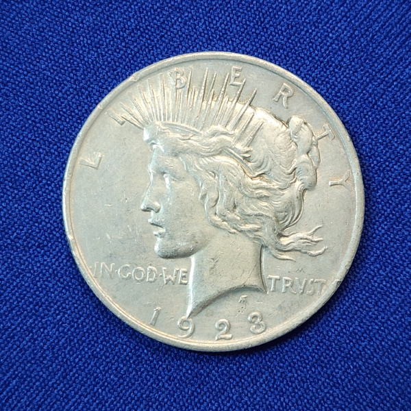 United States 1923 Silver Peace Dollar - 90% Silver 