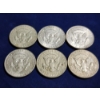 Image 4 : Six Assorted 40% Silver U.S. Kennedy Half Dollars ~ Face Value: $3.00