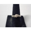 Image 1 : 14K White Gold Diamond Engagement-Style Ring and Band - Size 6.5 TW: 2.3g