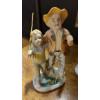 Image 2 : 1st Grouping Of Vintage Porcelain Figurines In Old World Style - All In Perfect Condition.  See Pics
