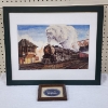 Image 1 : Two Framed Railroad or Train Prints & Artworks! Perfect for Train Lovers!