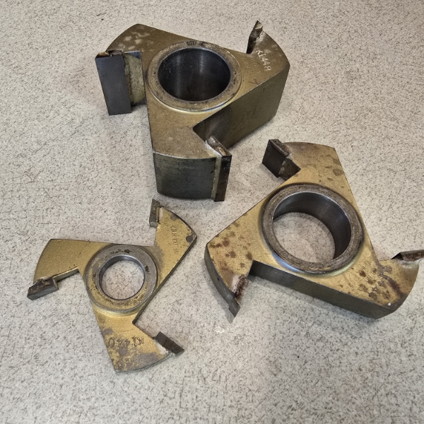 (3) Straight Cutters - Shaper Bits