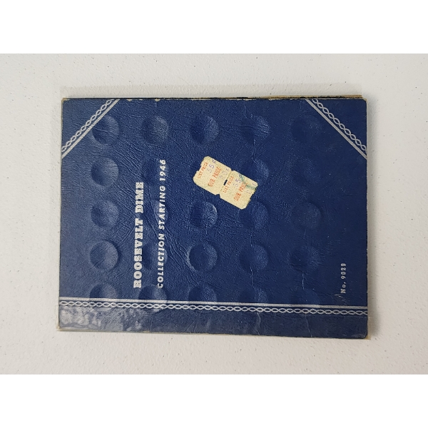 Roosevelt Silver Dime Collection Book Starting 1946 FV: $4.70