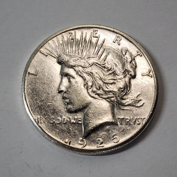 United States 1926-S Silver Peace Dollar - 90% U.S. Silver Coin