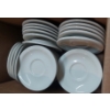 Image 1 : RESTAURANTEURS - Heavy Duty 6" Porcelain Saucers - Qty 32 - WHITE 