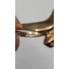 Image 5 : Women's 14K Yellow Gold Plumb Cocktail Ring With Channel Set Diamonds - Size 7.5 - Weight: 4.1g