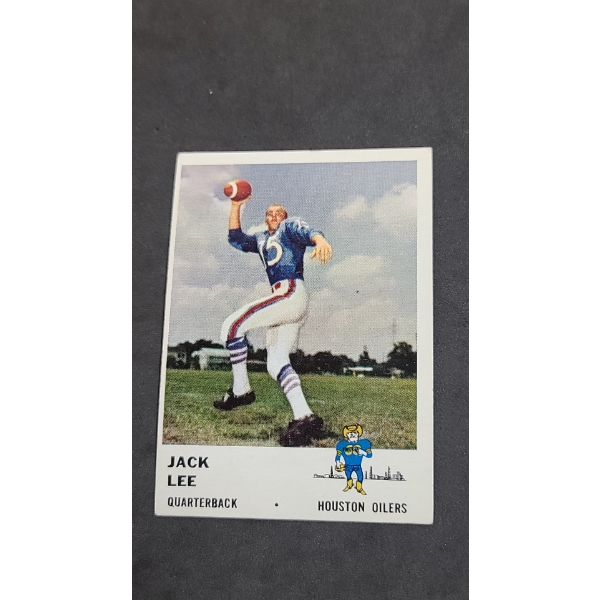 Jack Lee Houston Oilers #167 Football Card