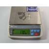 Image 9 : 10K White Gold Crucifix Cross Pendant & Figaro Chain 23" Necklace (Broken Chain) TW: 17.0g