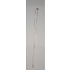 Image 2 : 14K Gold Pendant On 14K Gold Serpentine Chain - Weight: 1.4g