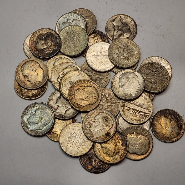 Mix of Assorted Years 90% Silver U.S. Dimes - Face Value: $3.50