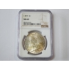 Image 1 : NGC MS 63 1897 90% Silver Morgan Dollar