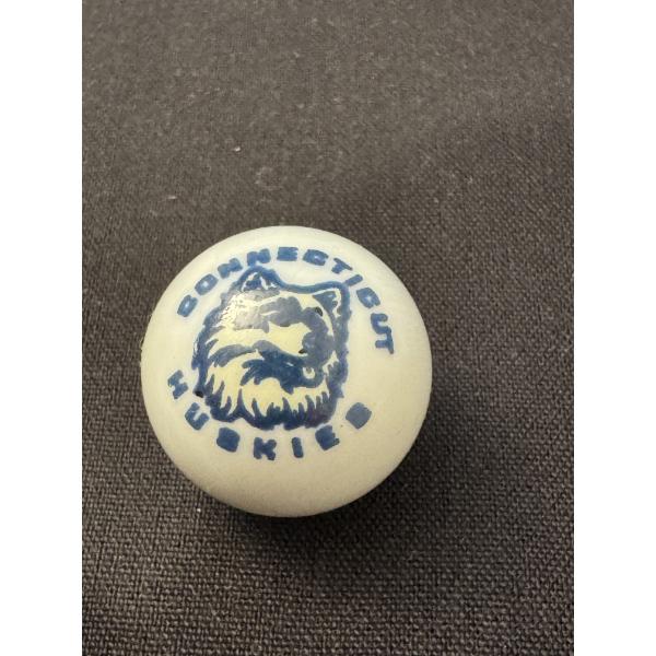 Vinatge Connecticut Huskies NCAA One Inch Advertising Marble - Mint Condition