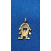 Image 2 : 14K Gold Tasmanian Devil Pendant - Weight: 1.9g