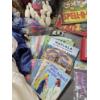Image 2 : Large Great Condition Doll Collection, New Doll Clothes, Colored Pencils, Box With Keys, Books & Mor