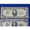 Image 2 : 2 $20 Dollar Bills: 1934- A $20 Federal Reserve Note and 1928 $20 Federal Reserve Note - FV; $40