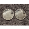 Image 1 : 2 - Hard To Find .999 Fine Silver Standing Liberty 1/4 Ounce Rounds - Mint Condition