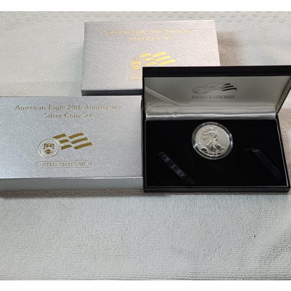 2006 American Eagle 20th Anniversary Silver Coin Set - Including Reverse Proof - See Description!