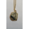 Image 2 : Luna Norte Necklace With Gemstone & Purple Crackle Agate Wrapped Pendant