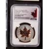 Image 2 : NGC Reverse Proof 70 Canada 2022 Silver 1 Oz Maple Leaf Super Incuse Rose Gilt
