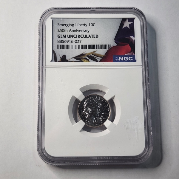 NGC GEM Uncirculated 1776-2026 Emerging Liberty Dime 250th Anniversary