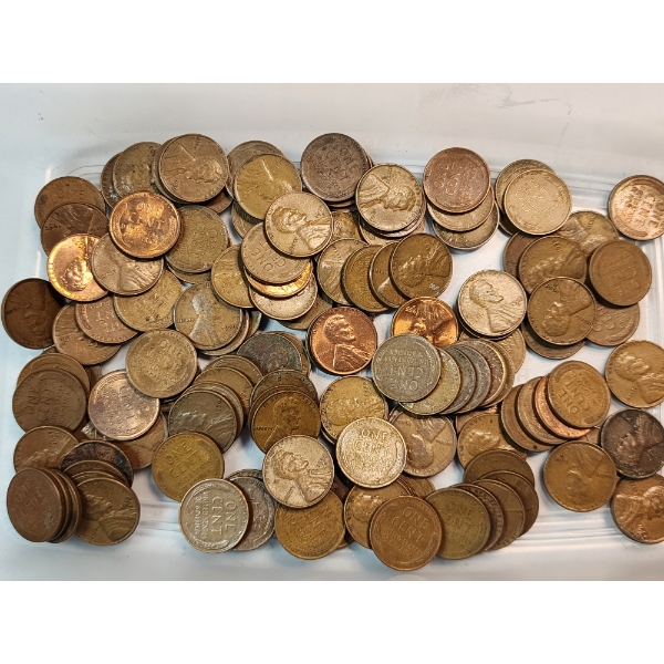 $1.29 Face Value of Assorted U.S. Lincoln Wheat Cents
