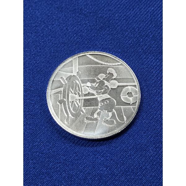 1928 DISNEY Steamboat Willie .999 Fine Silver 1oz Round