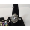 Image 3 : 3 - Sterling Silver Rings with Clear and Colorful Stones - Total Weight: 15.8g